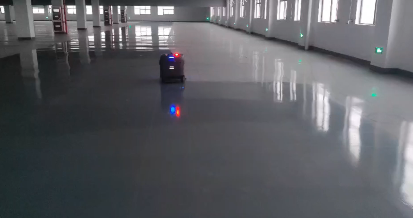 Acabado abrillantado de un suelo limpiado en seco, sin agua