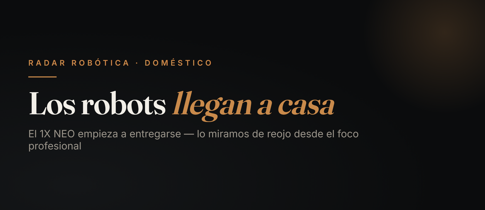 Robots domésticos llegan a casa